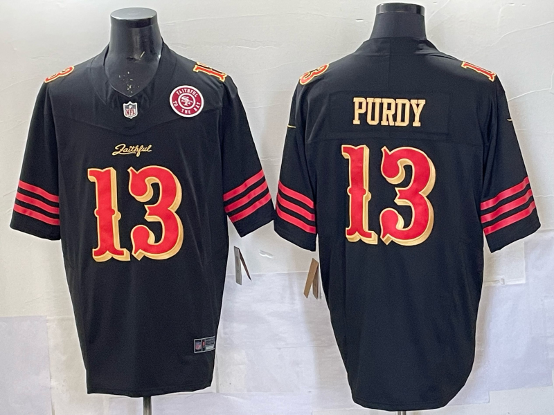Men San Francisco 49ers #13 Purdy black Limited Nike NFL 2025 Jersey 0011